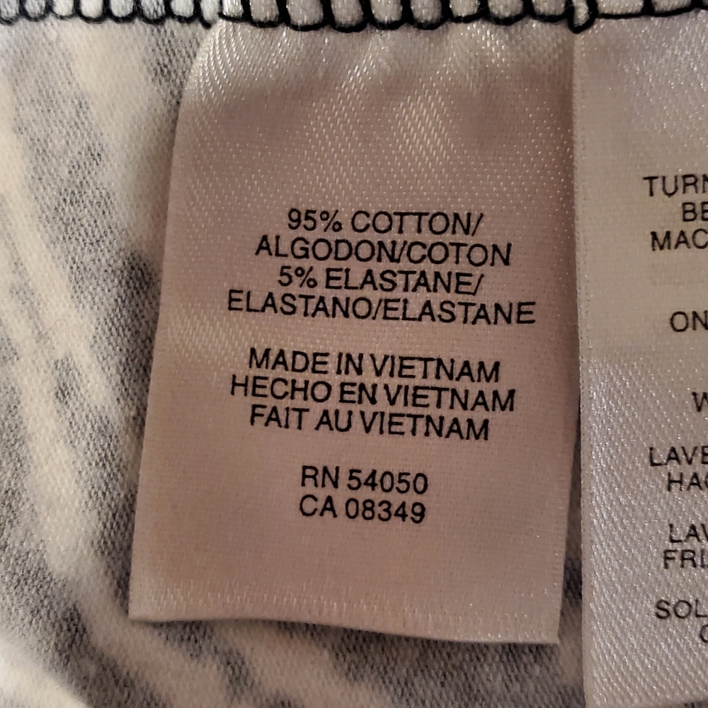 Jones New York Stretch Zebra Print Top Size M - Picture 5 of 5